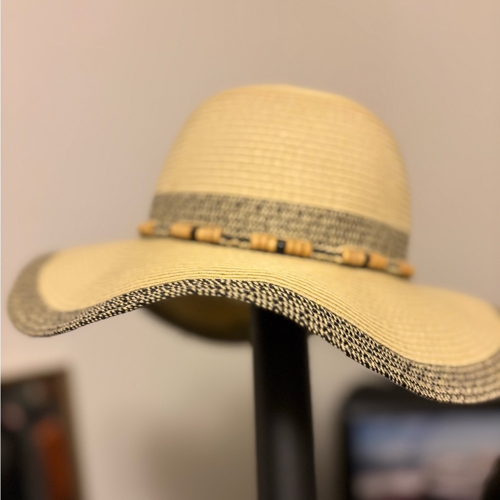 Coastal Headwear Stylish Beige and Black Women's Sun Hat